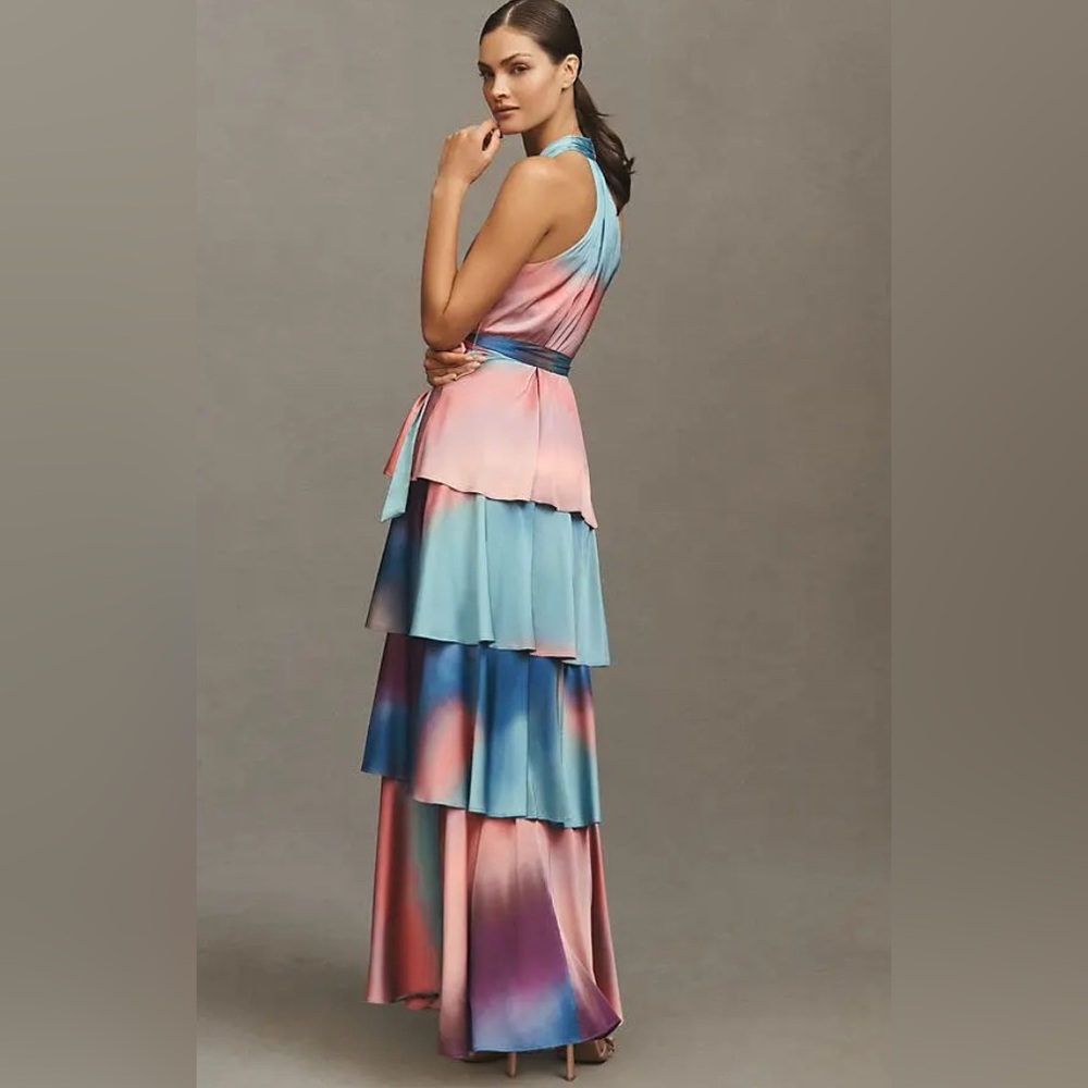 Anthropologie Hutch Sat Paige Wrap Maxi Dress, LARGE NWT - Picture 3 of 9